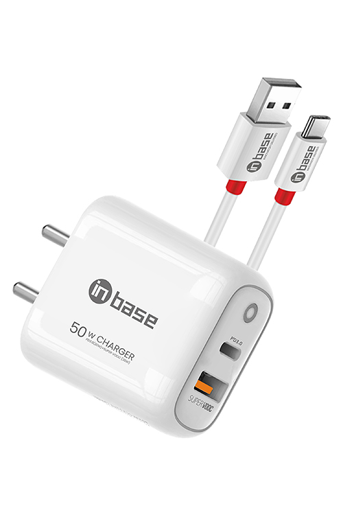 Inbase Fast Charger 50W Ether Psv501 With Type C Cable