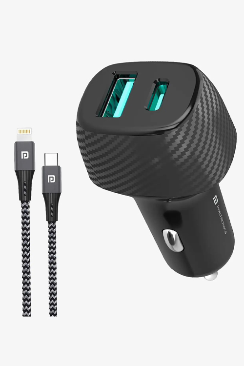 Portronics 1287 (Mini 18W) - Car Adapter