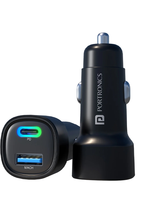 Portronics Car Adapter 80W