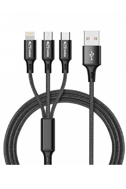 Portronics Konnect A TRio 3 In 1 Por 1313 Cable