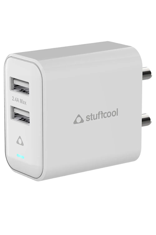 Stuffcool Charger - White (Hkflow12C-Wht)