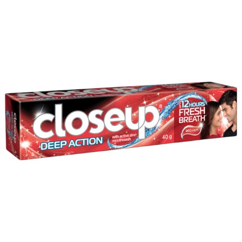 Closeup Red Tooth Paste