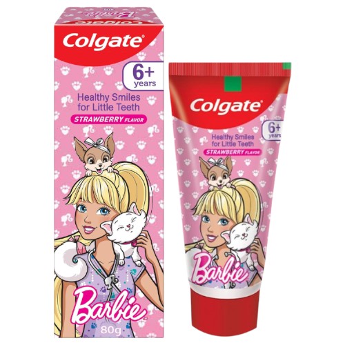 Colgate Barbie 6 + Years Strawberry Paste 80Gm