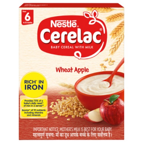 Cerelac Stgs 1 Wheat & Apple Poshan