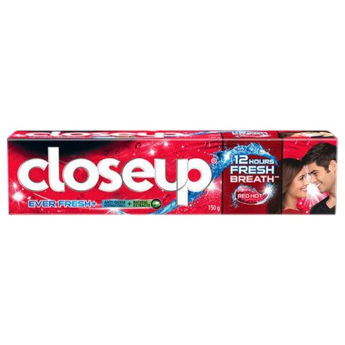 Closeup Red Toothpaste